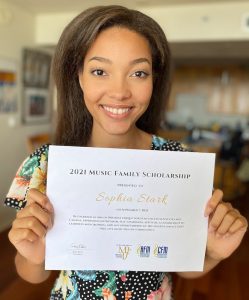 OF NOTE: MPTF 2021 Music Family Scholarship Awardee, Sophia Stark ...