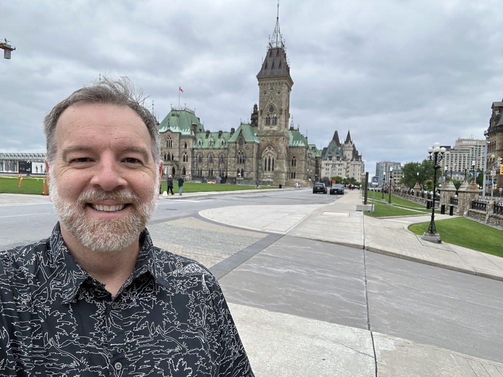 John LeBlanc on Parliament Hill